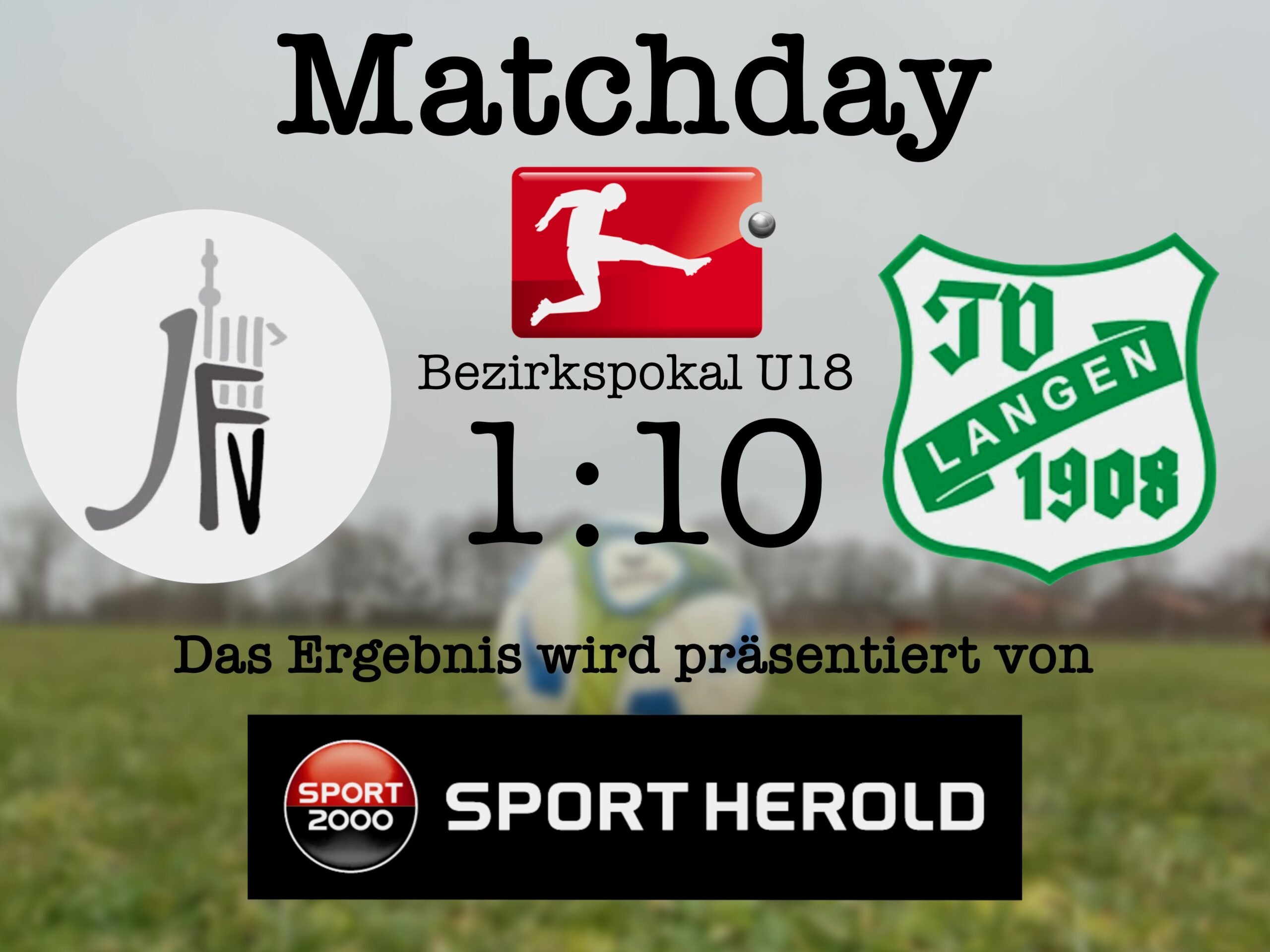 Kantersieg der U18 in der ersten Runde des Bezirkspokals