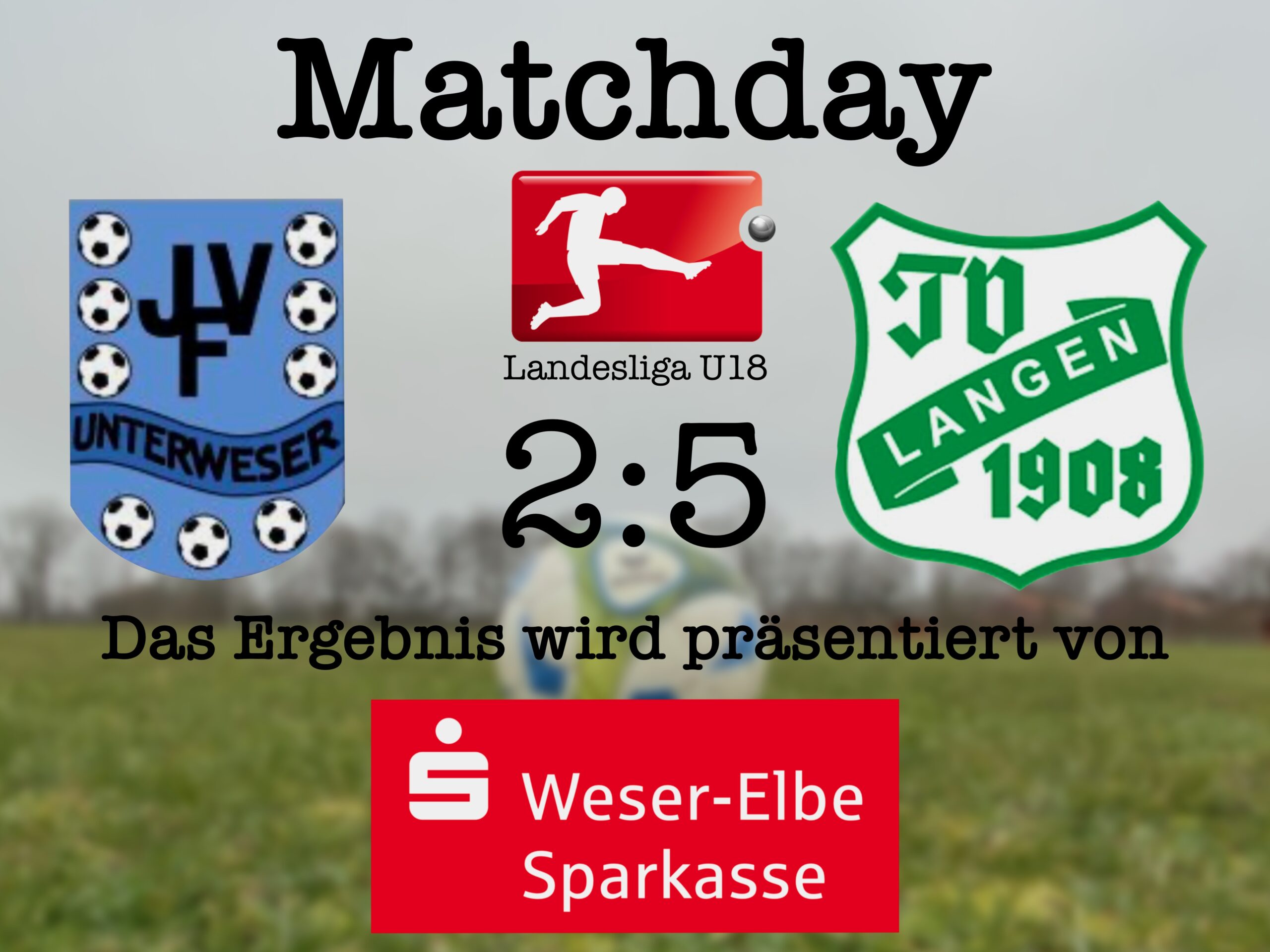 U18 gewinnt zum Auftakt 5:2 beim JFV Unterweser