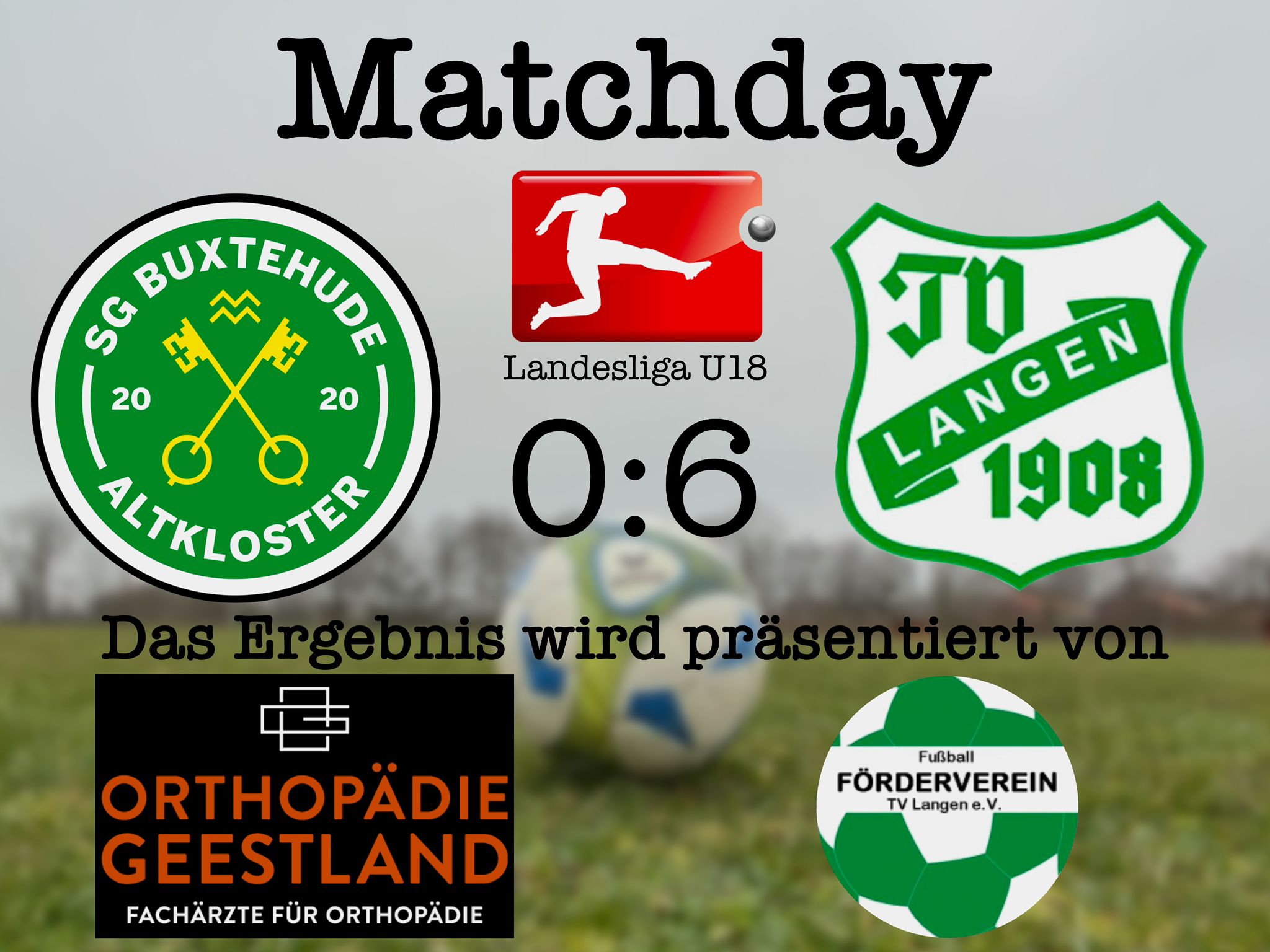 U18 siegt 6:0 in Buxtehude